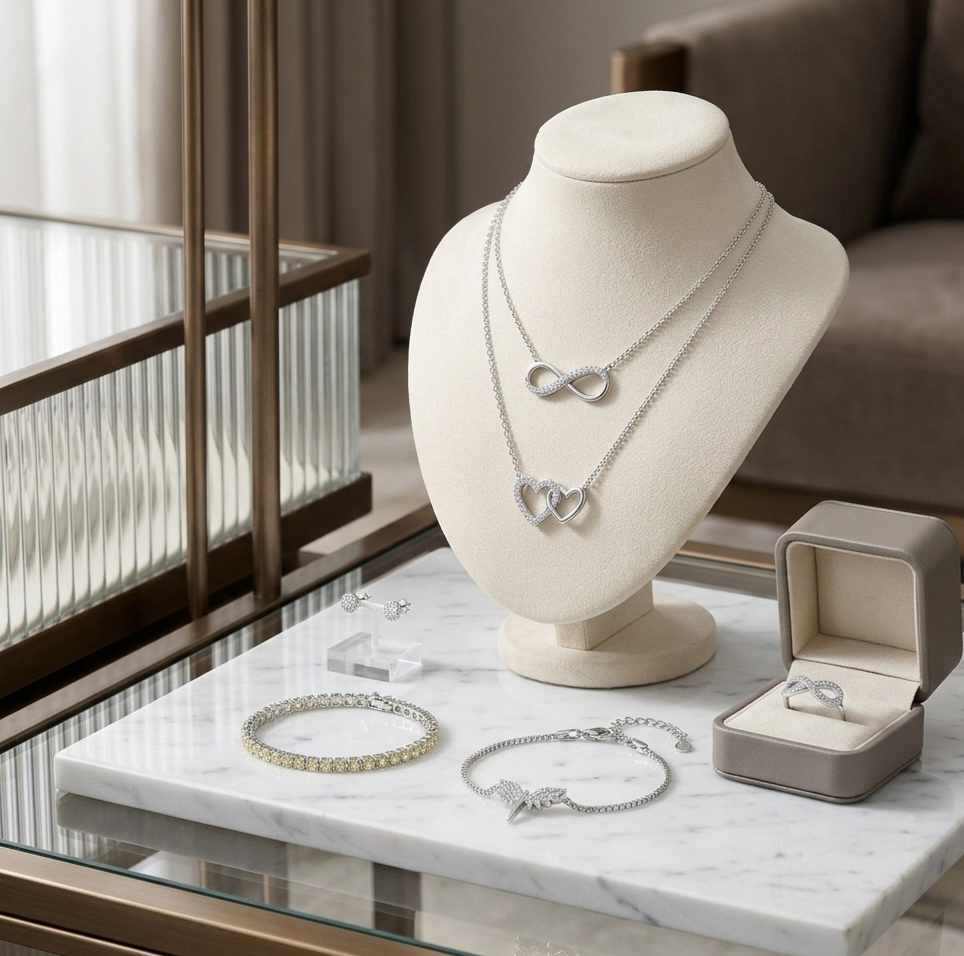 kolekcija srebrnog nakita 925 srebro