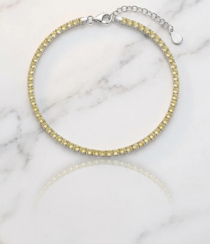 srebrna tenis narukvica luksuzni izgled 925 srebro