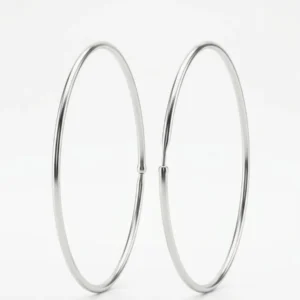 Klasične srebrne ženske alke 925 visokog sjaja model Classic.