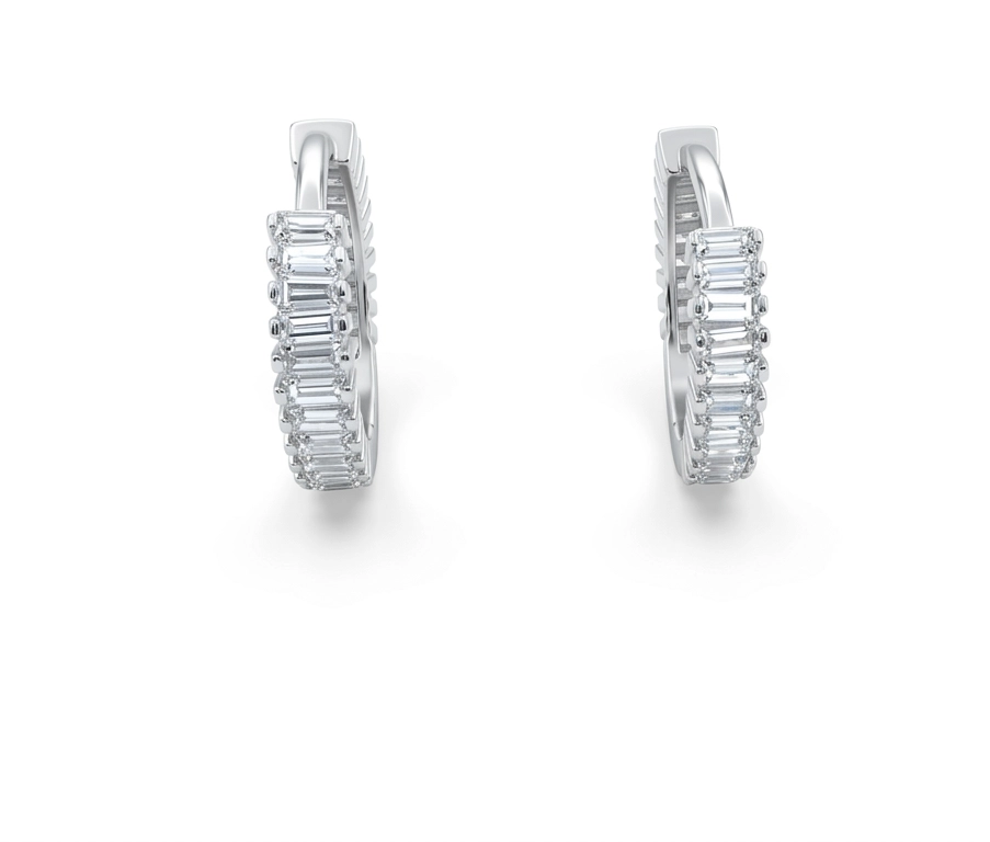 srebrne alke baguette elegancija 925 nakit silverko